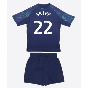 Leicester City Oliver Skipp #22 Replica Away Stadium Kit for Kids 2025-26 Short Sleeve (+ pants)
